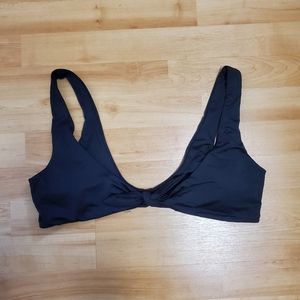 NWOT Dippin Daisy Black Tie Bikini Top